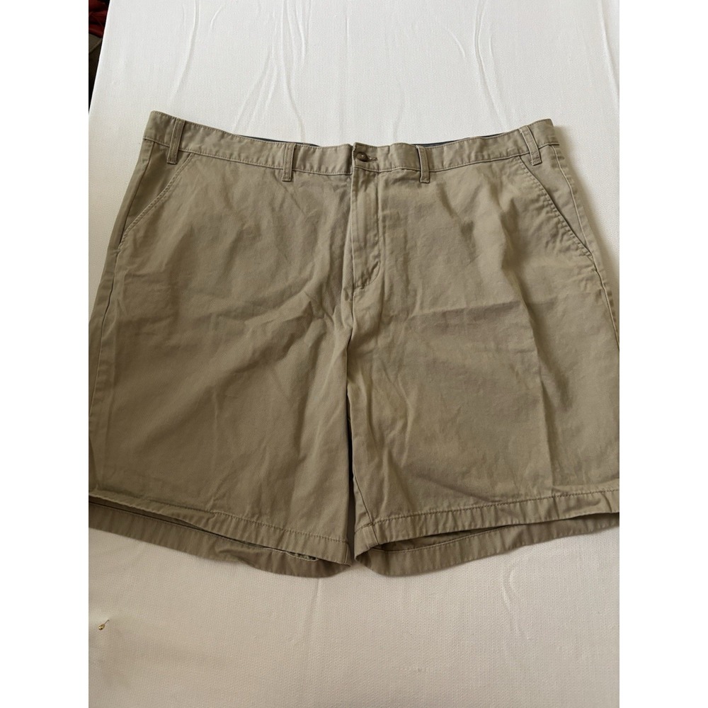 Nautica‎ Deck Shorts Men's Big & Tall 48x9 Khaki Cotton Stretch